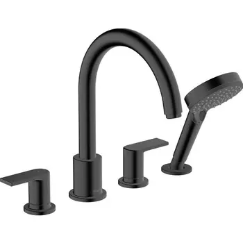Смеситель для ванны Hansgrohe Vernis Shape 71459670 матовый черный