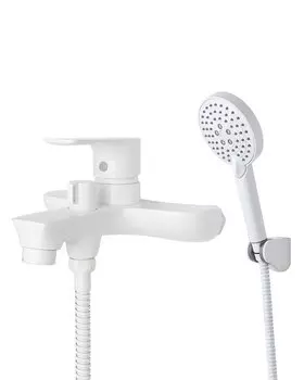 Смеситель для ванны и душа Orange Aristo M19-300w белый