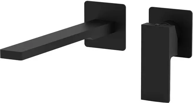 Смеситель для ванны и душа Paffoni Elle EL105NO70 со встраиваемой частью чёрный матовый