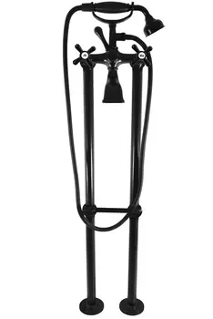 Смеситель для ванны и душа Rav Slezak Morava Retro MK150.5/2CMAT черный матовый