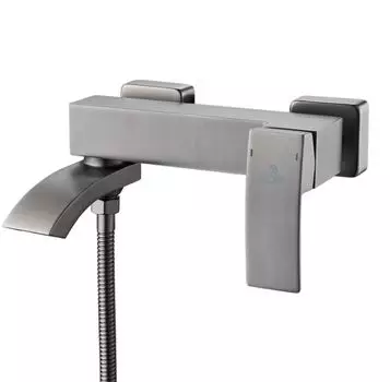 Смеситель для ванны и душа Rose R1552T оружейная сталь