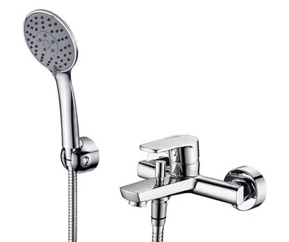 Смеситель для ванны и душа Wasserkraft Dill 6101 с душевой лейкой, хром