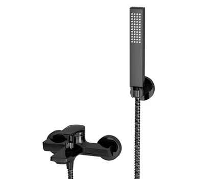 Смеситель для ванны и душа Wasserkraft Glan 6601 черный глянец