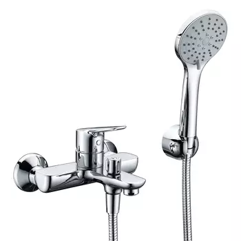 Смеситель для ванны и душа Wasserkraft Lippe 4501 с душевой лейкой, хром