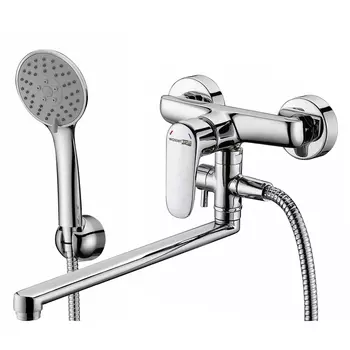 Смеситель для ванны Wasserkraft Vils 5602L с душевой лейкой, хром