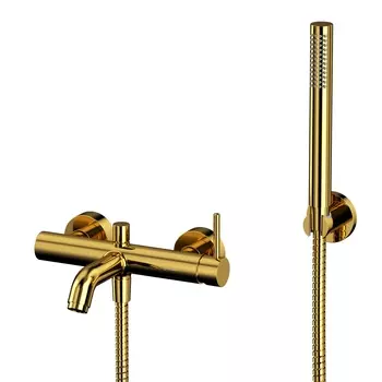 Смеситель для ванны и душа Whitecross Y Y1231GL с душевой лейкой, золото