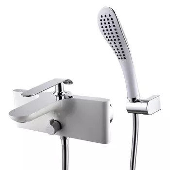 Смеситель для ванны и душа Lemark Melange LM4914CW белый