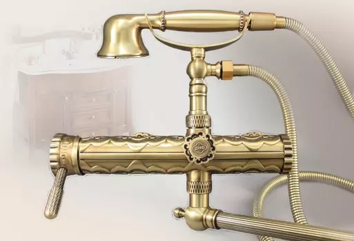 Смеситель для ванны ZorG Antic A 101WDN-BR бронза