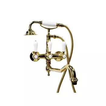 Смеситель для ванны Magliezza Bianco 50605-4-do золото