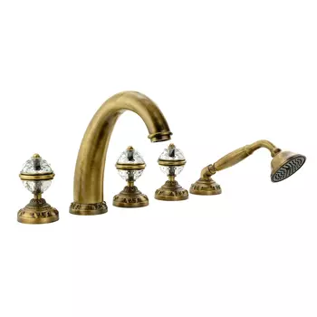 Смеситель для ванны Migliore Cristalia 18581 бронза