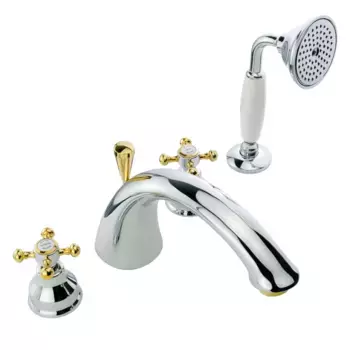 Смеситель для ванны Migliore Lady 18837 хром, золото