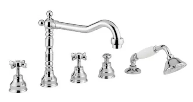 Смеситель для ванны Migliore Princeton 19367 матовый хром