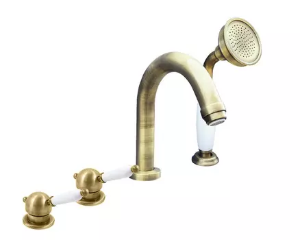 Смеситель для ванны Rav Slezak Лабэ L562.5PSM каскадный, бронза