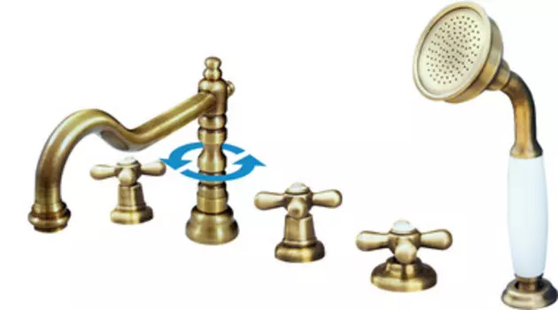 Смеситель для ванны Rav Slezak MK164.5PSM бронза