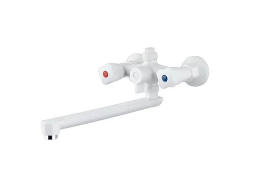 Смеситель для ванны РМС PL4-140P белый