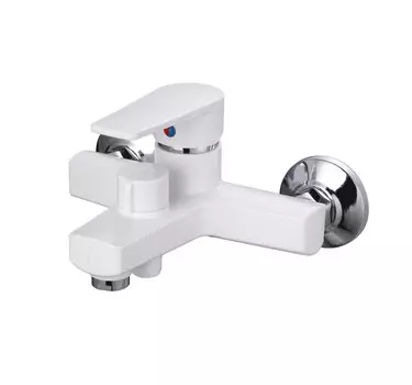 Смеситель для ванны РМС PL6-009E белый