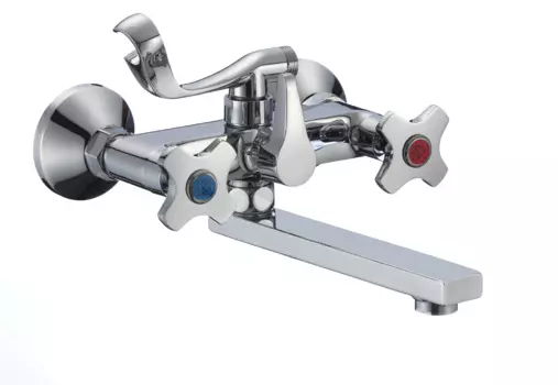 Смеситель для ванны РМС SL115-142E с душевой лейкой, хром