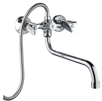 Смеситель для ванны РМС SL119-143 с душевой лейкой, хром