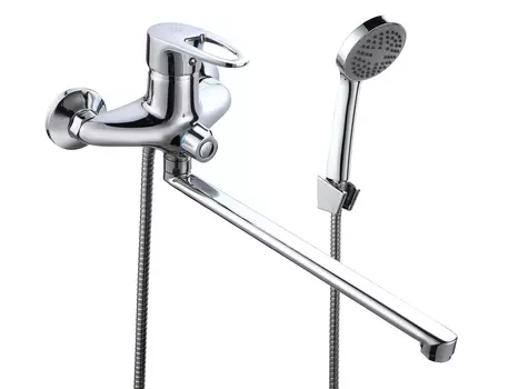 Смеситель для ванны РМС SL52-006E-3 с душевой лейкой, хром