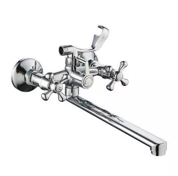 Смеситель для ванны РМС SL65-140 с душевой лейкой, хром