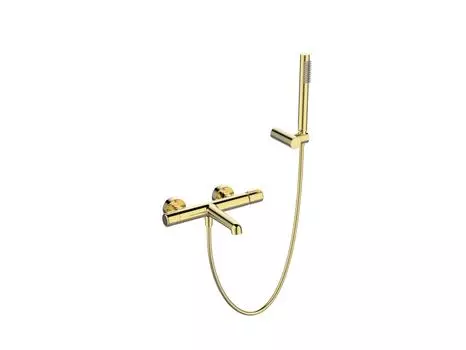 Смеситель для ванны с душем BelBagno Uno UNO-VASM/DFS-ORO золото