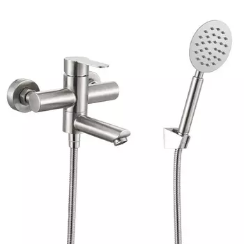 Смеситель для ванны с душем Fashun A53001 сатин