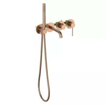 Смеситель для ванны с душем Timo Saona 2314/19YSM розовое золото