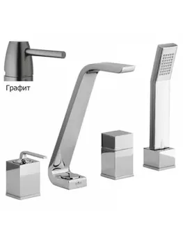 Смеситель для ванны Webert Wolo 850701.564