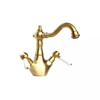 Смеситель для раковины Magliezza Bianco 50117-br бронза