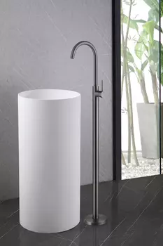 Смеситель напольный для раковины Abber Wasser Kreis AF8141NG никель