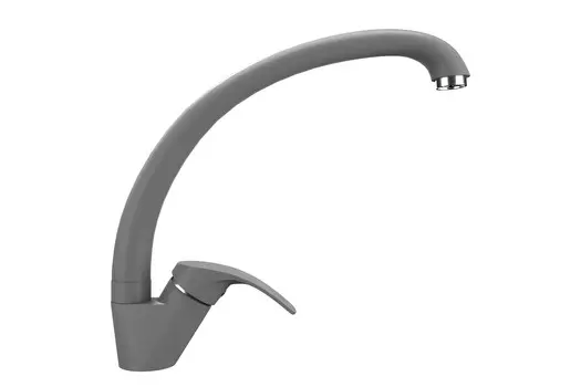 Смеситель с дозатором Ulgran Quartz UQ-007-09+U-02-342 серый