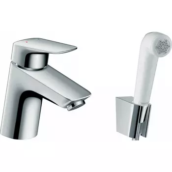 Смеситель для раковины с гигиеническим душем Hansgrohe Logis 71290000 хром