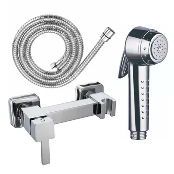 Смеситель с гигиеническим душем RGW Shower Panels 50145056-01 хром