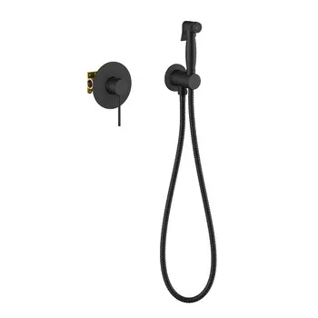 Смеситель с гигиеническим душем Timo Saona 2389/03SM черный матовый