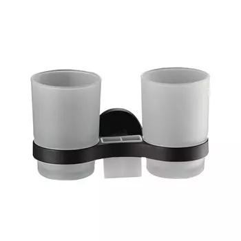 Стакан для ванной двойной Haiba HB8708 черный