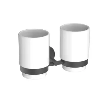 Стакан для зубных щеток Aquatek Бетта AQ4617MB черный матовый