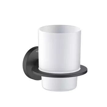 Стакан для зубных щеток Aquatek Оберон AQ4204MB черный матовый