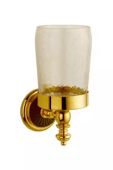 Стакан для зубных щеток Boheme Palazzo Nero 10154 золото, коричневый