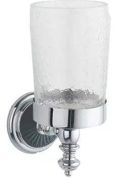 Стакан для зубных щеток Boheme Vogue Nero 10184 черный, хром