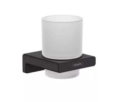Стакан для зубных щеток Hansgrohe AddStoris 41749670 черный матовый