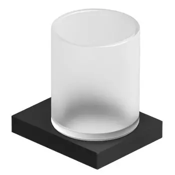 Стакан для зубных щеток Kludi Vela C 3197539 черный матовый