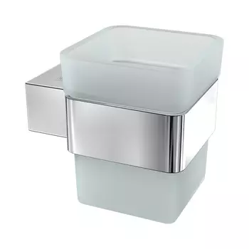 Стакан для зубных щеток Lemark Smooth Line 9731013 с держателем, хром