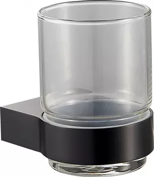 Стакан для зубных щеток с держателем WONZON & WOGHAND CARBON WW-7721 черный