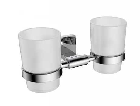 Стакан двойной подвесной CeramaLux Gamma 12303 хром