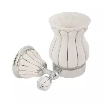 Стакан Migliore Olivia 17568 хром, белый