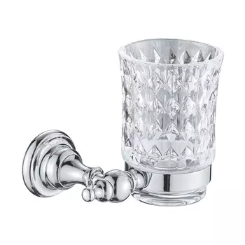Стакан с держателем Rose RG1112 хром
