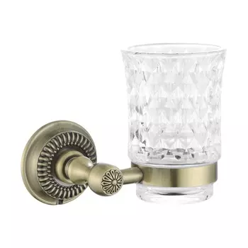 Стакан с держателем Rose RG1412Q бронза