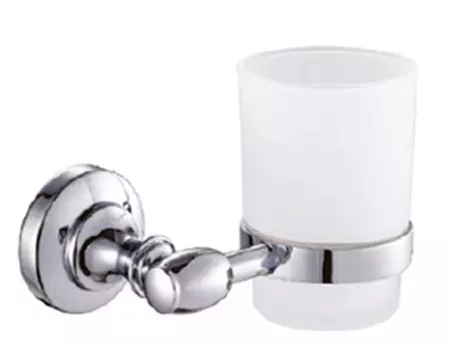 Стакан стекло матовое CeramaLux Bianco 52002 хром