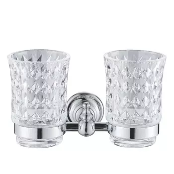 Стаканы с держателем Rose RG1122 хром