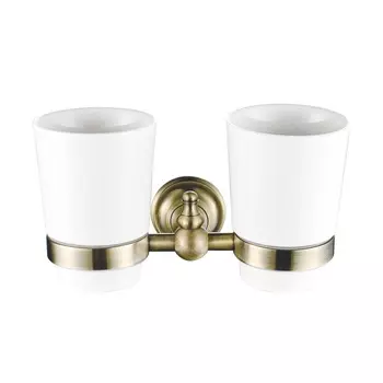 Стаканы с держателем Rose RG1122Q бронза